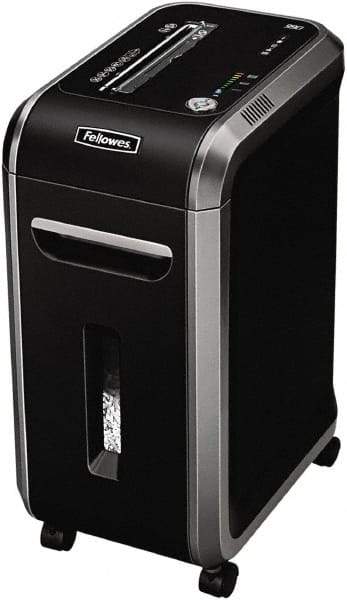 FELLOWES - 5/32 x 1-1/2" Strip, Manual 18 Sheet Cross Cut Paper Shredder - 17.7" Long x 11-7/16" Wide x 25" High, Level 4 Security, 9 Gal Wastebasket - Eagle Tool & Supply