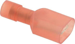 Thomas & Betts - 22 to 16 AWG, Nylon, Fully Insulated, Male Wire Disconnect - 1/4 Inch Wide Tab, Red, CSA Certified, RoHS Compliant, UL 94 V-2, UL File E9809, UL Listed - Eagle Tool & Supply