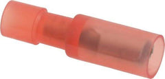 Thomas & Betts - 22 to 16 AWG Bullet Connector - 0.153" Bullet Diam, Red Nylon Insulation - Eagle Tool & Supply