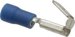 Thomas & Betts - 16 to 14 AWG, Vinyl, Fully Insulated, Piggyback Wire Disconnect - 1/4 Inch Wide Tab, Blue, RoHS Compliant, UL 94 V-0 - Eagle Tool & Supply