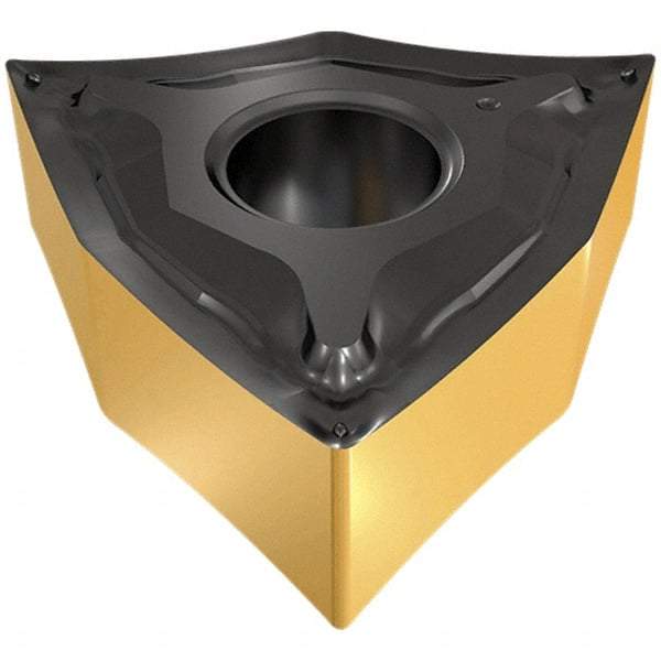Iscar - WNMG3-1 NF Grade IC807 Carbide Turning Insert - TiAlN Finish, 80° Trigon, 3/8" Inscr Circle, 5/32" Thick, 1/64" Corner Radius - Eagle Tool & Supply