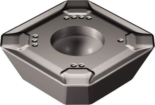 Sandvik Coromant - R24518T6 PM Grade 1010 Carbide Milling Insert - TiAlN2 Finish, 6.1mm Thick, 18mm Inscribed Circle, 1mm Corner Radius - Eagle Tool & Supply