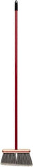 Harper Brush - 52" OAL Synthetic Bristle Straight Cut Broom - 48" Long Metal Handle, 4" Bristle Length, 9" Wide, Water Resistance - Eagle Tool & Supply