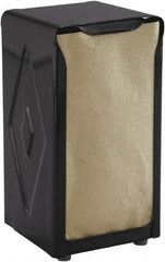 San Jamar - 3-3/4 x 4 x 7-1/2, Napkin Dispenser - Tabletop Tall Fold, Black - Eagle Tool & Supply