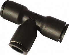 Legris - 6 x 4mm Outside Diam, Nylon Push-to-Connect Union Tee - 290 Max psi - Eagle Tool & Supply