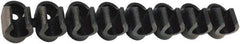 Legris - 3/8 Hose OD, Clip Strip - Black, 6 Slots, 3-1/2" OAL, For Use With Tubes - Eagle Tool & Supply