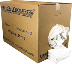 PRO-SOURCE - 25 Inch Long x 16 Inch Wide Virgin Cotton Surgical Towels - White, Huck Toweling, Lint Free, 50 Lbs. at 4 to 6 per Pound, Box - Eagle Tool & Supply