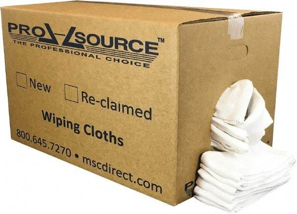 PRO-SOURCE - 25 Inch Long x 16 Inch Wide Virgin Cotton Surgical Towels - White, Huck Toweling, Lint Free, 25 Lbs. at 4 to 6 per Pound, Box - Eagle Tool & Supply