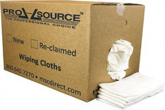 PRO-SOURCE - 12 Inch Long x 20 Inch Wide Virgin Cotton Diaper Rags - White, Lint Free, 25 Lbs. at 2 to 4 per Pound, Box - Eagle Tool & Supply