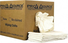 PRO-SOURCE - 12 Inch Long x 20 Inch Wide Virgin Cotton Diaper Rags - White, Lint Free, 10 Lbs. at 2 to 4 per Pound, Box - Eagle Tool & Supply