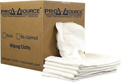 PRO-SOURCE - 12 Inch Long x 20 Inch Wide Virgin Cotton Diaper Rags - White, Lint Free, 5 Lbs. at 2 to 4 per Pound, Box - Eagle Tool & Supply