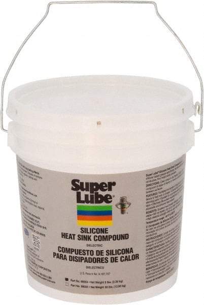 Synco Chemical - 5 Lb Pail Silicone Heat-Transfer Grease - White, High Dielectric Strength, 500°F Max Temp, - Eagle Tool & Supply