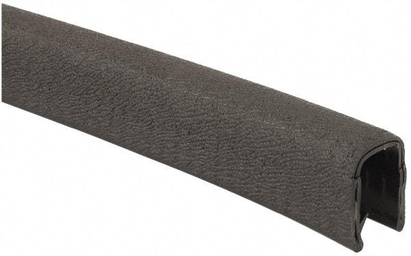 TRIM-LOK - 1/2 Inch Thick x 0.67 Wide x 25 Ft. Long, EPDM Rubber Jumbo Edge Trim - Pebble Texture - Eagle Tool & Supply