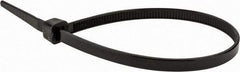 Value Collection - 8" Long Black Nylon Standard Cable Tie - 50 Lb Tensile Strength, 54mm Max Bundle Diam - Eagle Tool & Supply