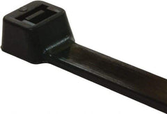 Value Collection - 6" Long Black Nylon Standard Cable Tie - 40 Lb Tensile Strength, 38mm Max Bundle Diam - Eagle Tool & Supply