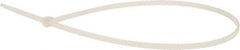 Value Collection - 14.6" Long Natural (Color) Nylon Standard Cable Tie - 40 Lb Tensile Strength, 106mm Max Bundle Diam - Eagle Tool & Supply