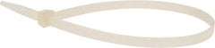 Value Collection - 14-1/2" Long Natural (Color) Nylon Standard Cable Tie - 120 Lb Tensile Strength, 106mm Max Bundle Diam - Eagle Tool & Supply