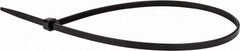 Value Collection - 16" Long Black Nylon Standard Cable Tie - 50 Lb Tensile Strength, 106mm Max Bundle Diam - Eagle Tool & Supply