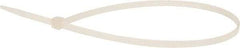 Value Collection - 14.6" Long Natural (Color) Nylon Standard Cable Tie - 50 Lb Tensile Strength, 106mm Max Bundle Diam - Eagle Tool & Supply