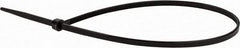 Value Collection - 11.4" Long Black Nylon Standard Cable Tie - 40 Lb Tensile Strength, 82mm Max Bundle Diam - Eagle Tool & Supply