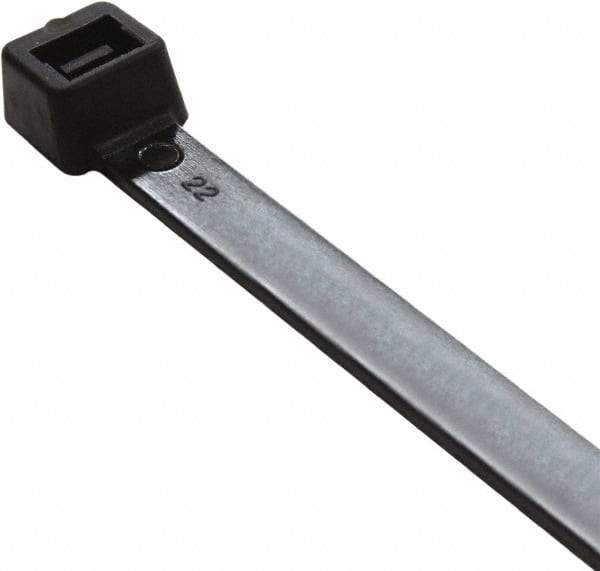 Value Collection - 11" Long Black Nylon Standard Cable Tie - 50 Lb Tensile Strength, 81mm Max Bundle Diam - Eagle Tool & Supply