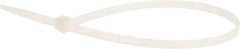 Value Collection - 11" Long Natural (Color) Nylon Standard Cable Tie - 50 Lb Tensile Strength, 81mm Max Bundle Diam - Eagle Tool & Supply