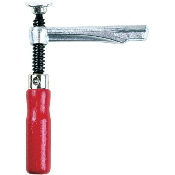 Bessey - 2,000 Lb Clamping Pressure, Steel, Straight Handle, SLV Bar & Pipe Clamping Arm - 5-1/2" Throat Depth - Eagle Tool & Supply