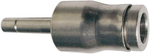 Legris - 6 x 4mm Outside Diam, Nickel Plated Brass Push-to-Connect Tube Plug-In Expander - 435 Max psi, Tube to Stem Connection, FKM O-Ring - Eagle Tool & Supply