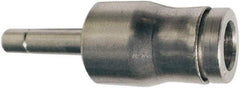 Legris - 6 x 4mm Outside Diam, Nickel Plated Brass Push-to-Connect Tube Plug-In Expander - 435 Max psi, Tube to Stem Connection, FKM O-Ring - Eagle Tool & Supply