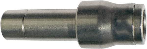 Legris - 12 x 14mm Outside Diam, Nickel Plated Brass Push-to-Connect Tube Plug-In Reducer - 435 Max psi, Tube to Stem Connection, FKM O-Ring - Eagle Tool & Supply