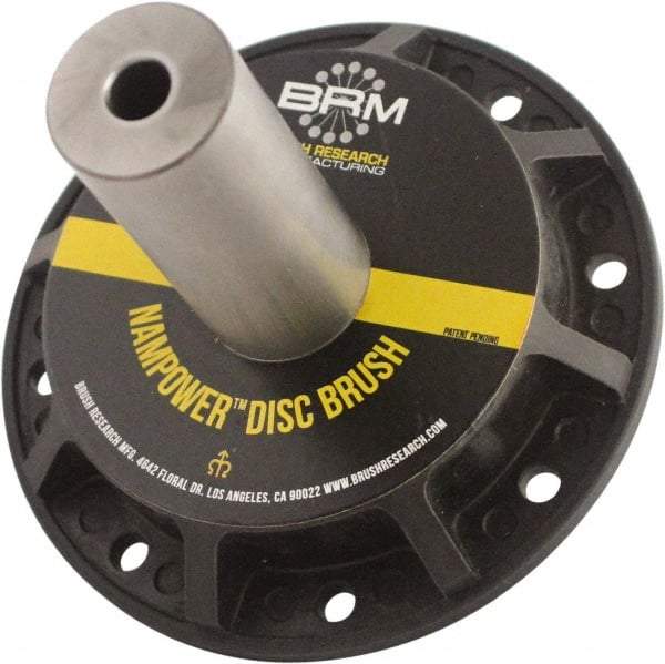 Brush Research Mfg. - 31/32" Arbor Hole to 0.968" Shank Diam Standard Collet - For 4, 5 & 6" NamPower Disc Brushes, Attached Spindle, Flow Through Spindle - Eagle Tool & Supply
