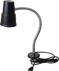 Value Collection - 120 VAC, 60 Watt, Gooseneck Machine Light - Magnetic Mount, 5 Ft. Cord, Black - Eagle Tool & Supply