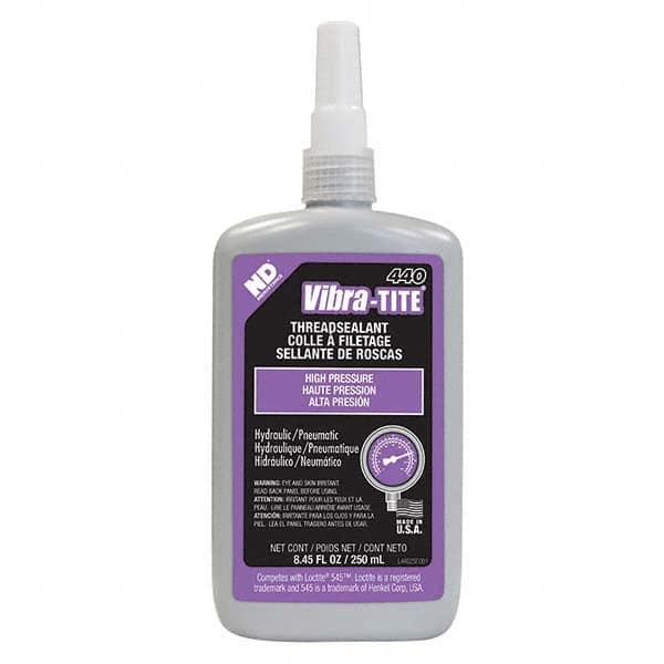 Vibra-Tite - 250 mL Bottle, Purple, Pneumatic - Hydraulic Thread Sealant - Eagle Tool & Supply