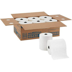 Georgia Pacific - Hard Roll of 1 Ply White Paper Towels - 8-1/4" Wide, 700' Roll Length - Eagle Tool & Supply