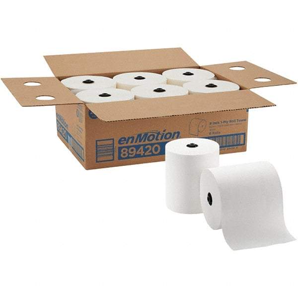 Georgia Pacific - Hard Roll of 1 Ply White Paper Towels - 8-1/4" Wide, 700' Roll Length - Eagle Tool & Supply