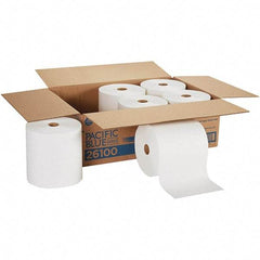 Georgia Pacific - Hard Roll of 1 Ply White Paper Towels - 7-7/8" Wide, 1,000' Roll Length - Eagle Tool & Supply