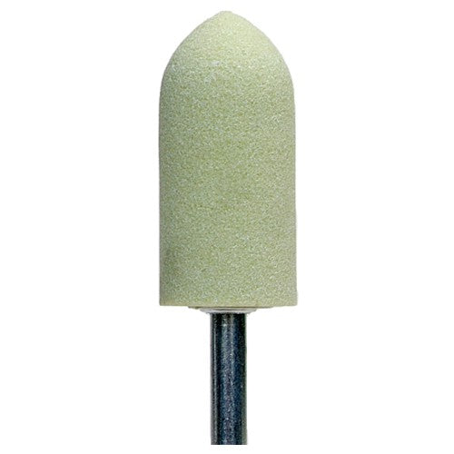 7/8″ × 2″ 1/4″ Spindle Quantum Mounted Point A11 80 Grit Ceramic Alumina - Eagle Tool & Supply