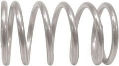 Associated Spring Raymond - 68mm OD, 5mm Wire, 585mm Free Length, Compression Spring - 6.52 Lb Spring Rating, 519.3 N Max Work Load, Stainless Steel - Eagle Tool & Supply