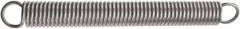 Associated Spring Raymond - 44.45mm OD, 286.15 N Max Load, 396.49mm Max Ext Len, Music Wire Extension Spring - 6.8 Lb/In Rating, 5.79 Lb Init Tension, 177.8mm Free Length - Eagle Tool & Supply