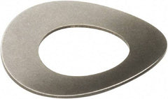 Associated Spring Raymond - 1/4" Bolt, Grade 301 Stainless Steel, Uncoated Curved Disc Spring - 0.055" High, 0.0082" Thick - Eagle Tool & Supply