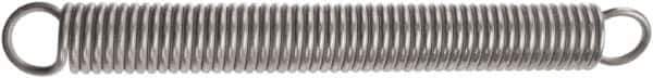 Associated Spring Raymond - 32mm OD, 685 N Max Load, 115.3mm Max Ext Len, Music Wire Extension Spring - 114.8 Lb/In Rating, 22.95 Lb Init Tension, 86.3mm Free Length - Eagle Tool & Supply
