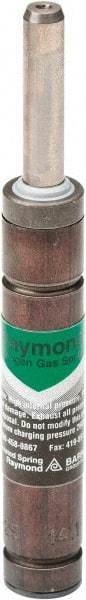 Associated Spring Raymond - 6mm Rod Diam, 12mm Diam, 63.5mm Max Stroke, Nitrogen Gas Spring Cylinder - 108.5mm Body Length, 172mm OAL, 40 Lb Full Stroke Spring Force, 290 psi Initial Charge - Eagle Tool & Supply
