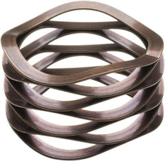 Associated Spring Raymond - 21.59mm ID x 28.58mm OD, Grade 17-7 PH Stainless Steel Multiwave Disc Spring - 0.38mm Thick, 7.62mm Overall Height, 3.56mm Deflection, 20 Lb at Deflection - Eagle Tool & Supply