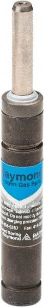 Associated Spring Raymond - M6 Fill Port, M6 Mt Hole, 6mm Rod Diam, 12mm Diam, 63.5mm Max Stroke, Blue Nitrogen Gas Spring Cylinder - 108.5mm Body Length, 172mm OAL, 81 Lb Full Stroke Spring Force, 290 psi Initial Charge - Eagle Tool & Supply