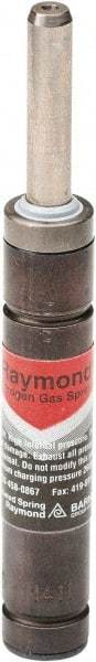 Associated Spring Raymond - 6mm Rod Diam, 12mm Diam, 100mm Max Stroke, Nitrogen Gas Spring Cylinder - 145mm Body Length, 245mm OAL, 121 Lb Full Stroke Spring Force, 290 psi Initial Charge - Eagle Tool & Supply