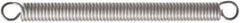 Associated Spring Raymond - 20mm OD, 244.07 N Max Load, 146.4mm Max Ext Len, Stainless Steel Extension Spring - 23.32 Lb/In Rating, 8.26 Lb Init Tension, 95.8mm Free Length - Eagle Tool & Supply