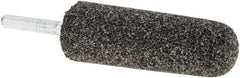 Made in USA - 1" Head Diam x 2-3/4" Thickness, A3, Tree End, Aluminum Oxide Mounted Point - Blue-Gray, Very Coarse Grade, 24 Grit, 16,100 RPM - Eagle Tool & Supply