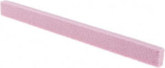 Made in USA - 80 Grit Aluminum Oxide Rectangular Polishing Stone - Very Soft Grade, 1/2" Wide x 6" Long x 1/4" Thick - Eagle Tool & Supply