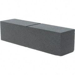 Made in USA - 80 Grit Silicon Carbide Rectangular Roughing Stone - Hard Grade, 2" Wide x 8" Long x 2" Thick - Eagle Tool & Supply