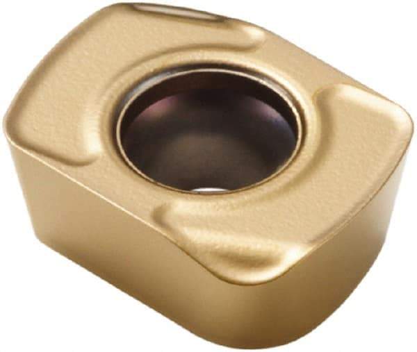 Seco - LPHT060310 ME05 Grade F40M Carbide Milling Insert - TiAlN/TiN Finish, 1/8" Thick - Eagle Tool & Supply